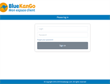 Tablet Screenshot of espaceclient.bluekango.com